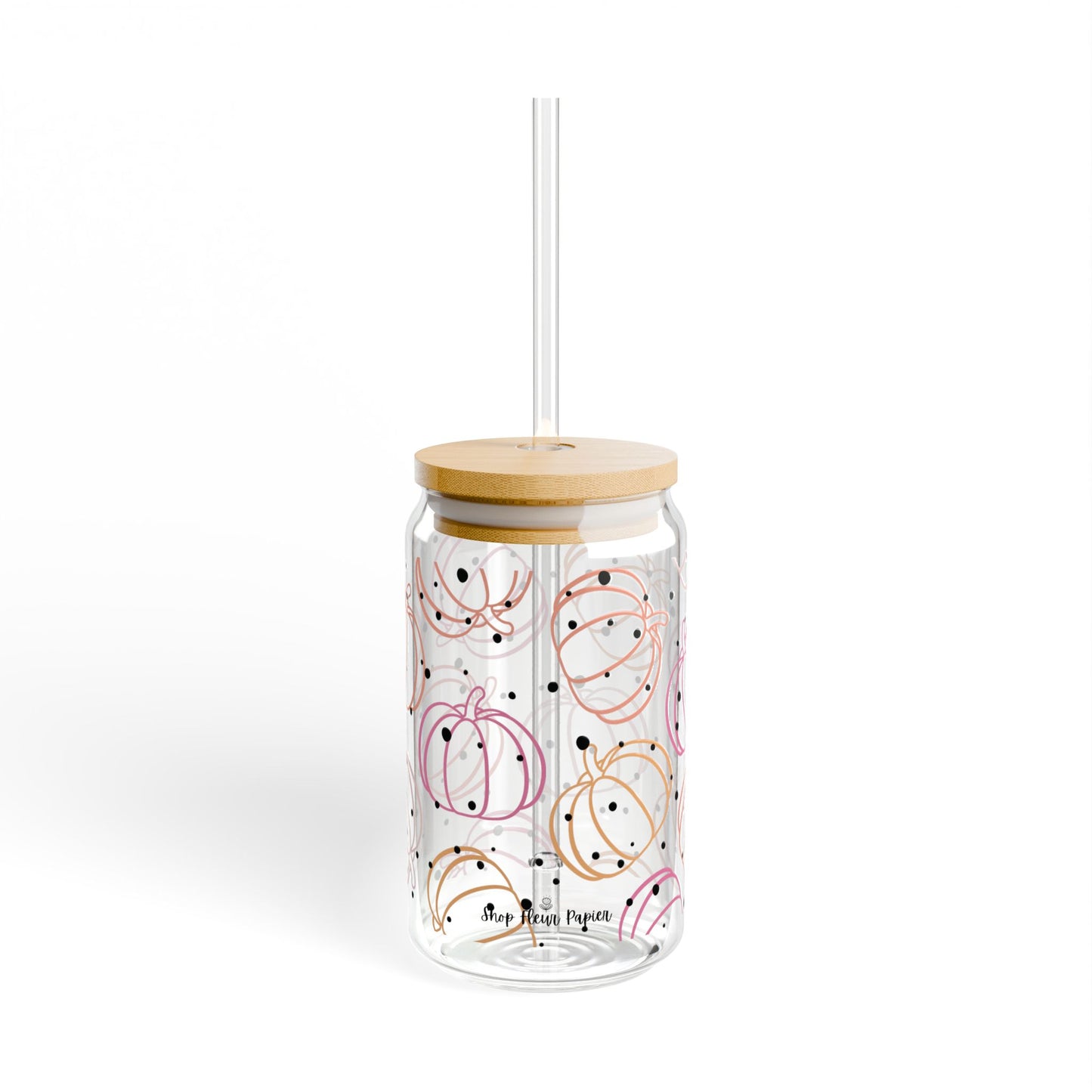 16 oz Cutie Pumpkin Soda Can Tumbler