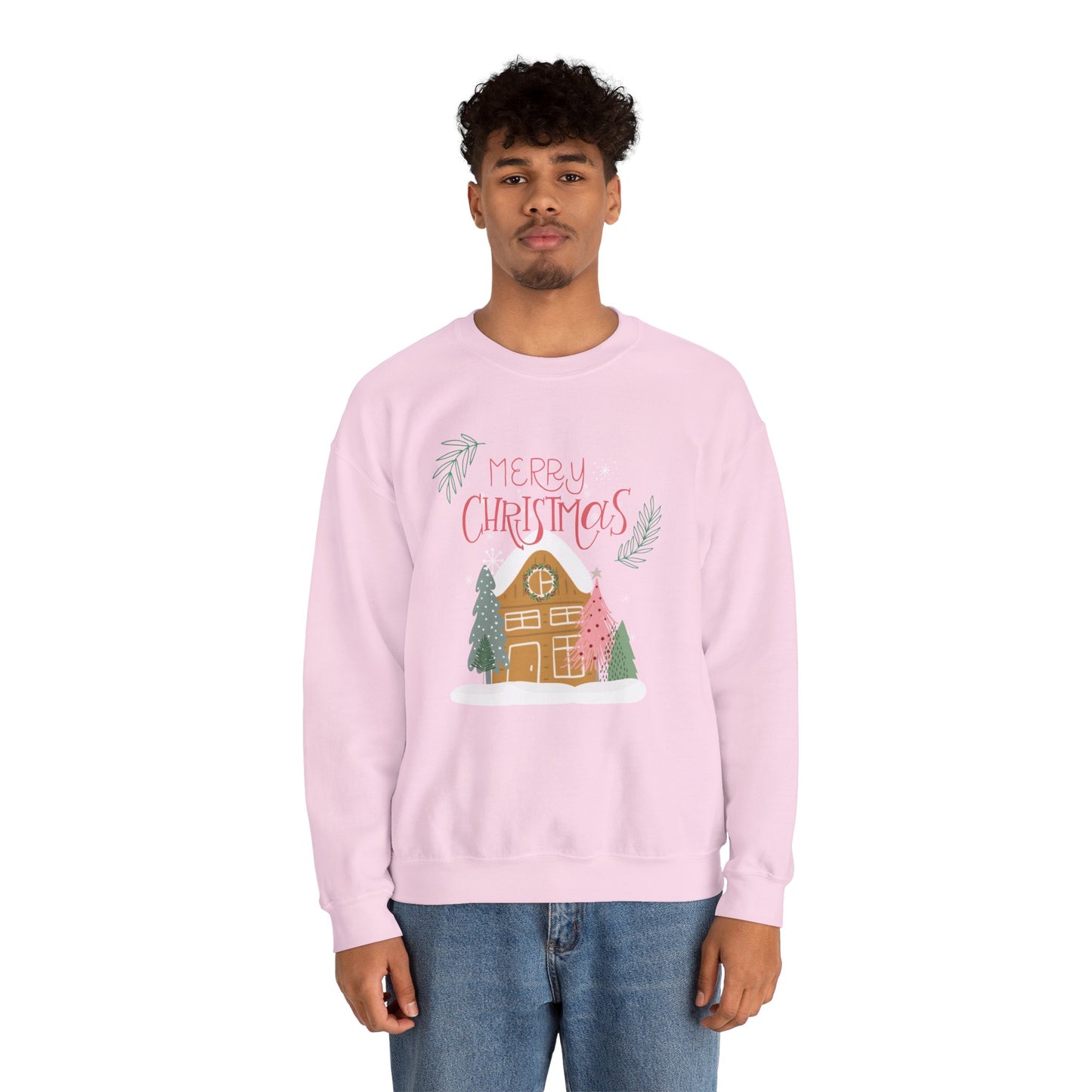 Merry Christmas Gingerbread Cozy Crewneck Sweatshirt