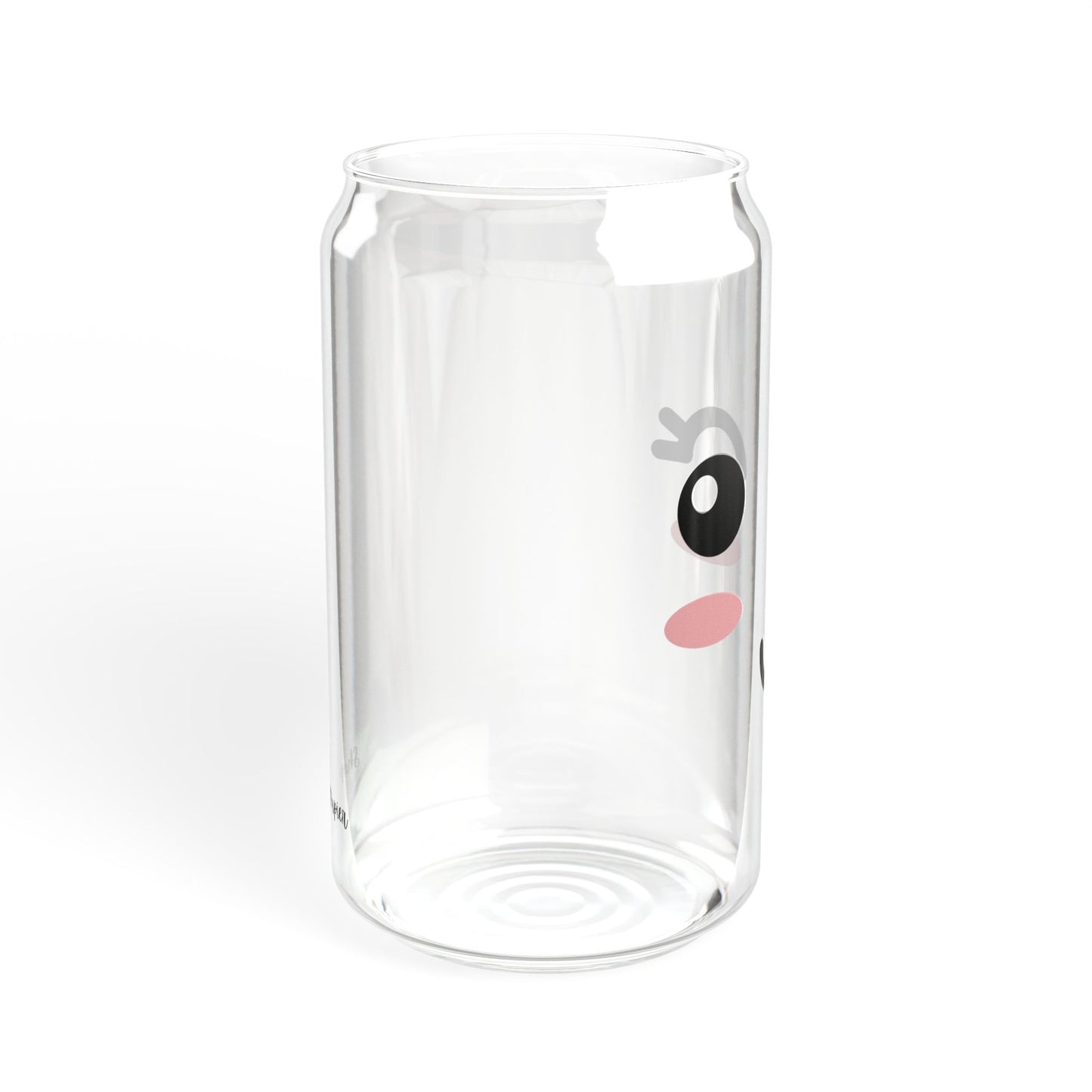 16 oz Kawaii Smiley Face Soda Can Tumbler