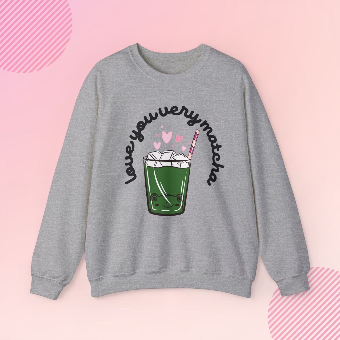 Love You Very Matcha Cozy Crewneck Sweatshirt