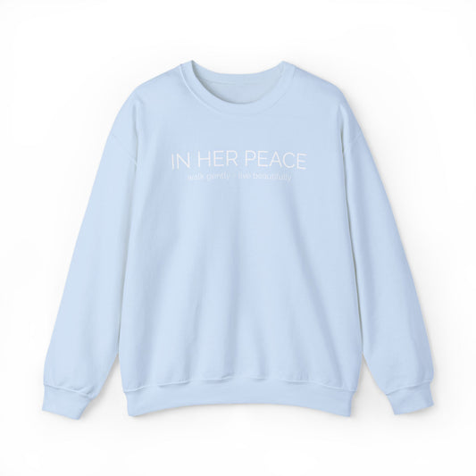 In Her Peace Cozy Blend Crewneck Sweatshirt