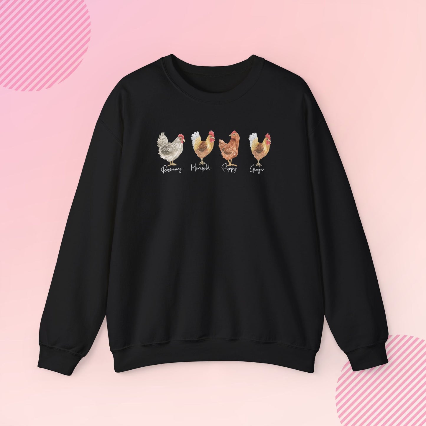 Personalized Chicken Lover Cozy Crewneck Sweatshirt