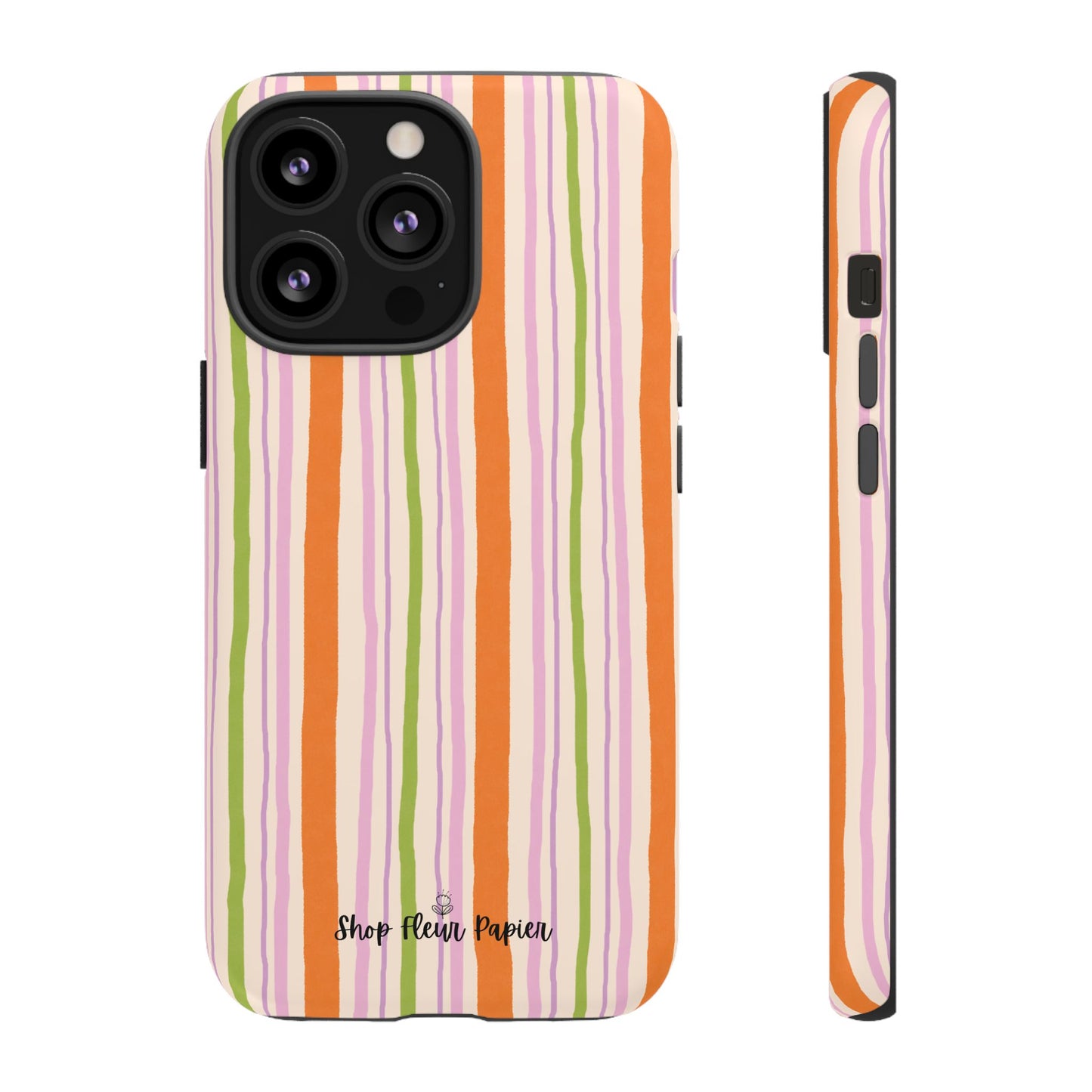 Vintage Fall Stripes Tough Phone Case