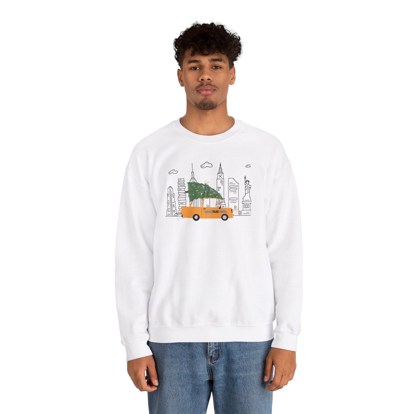 New York City Christmas Cozy Crewneck Sweatshirt