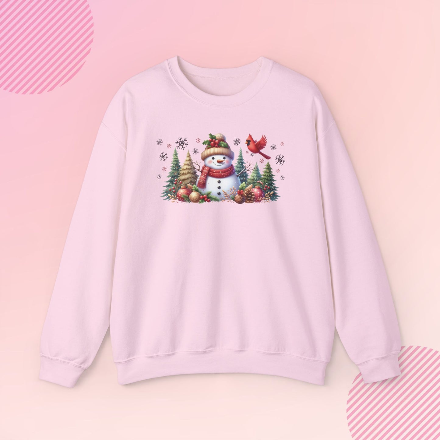 Christmas Snowman Cozy Crewneck Sweatshirt