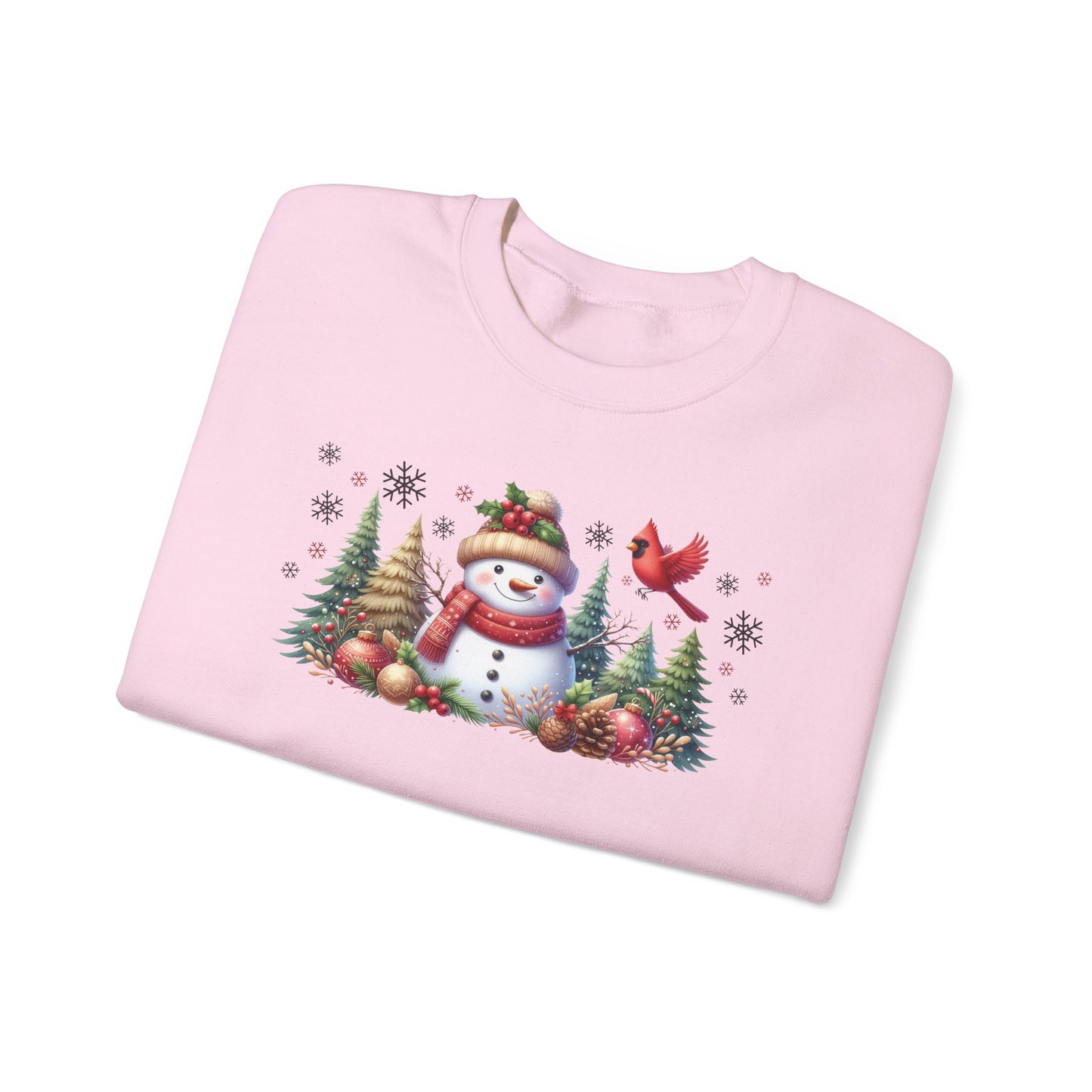 Christmas Snowman Cozy Crewneck Sweatshirt