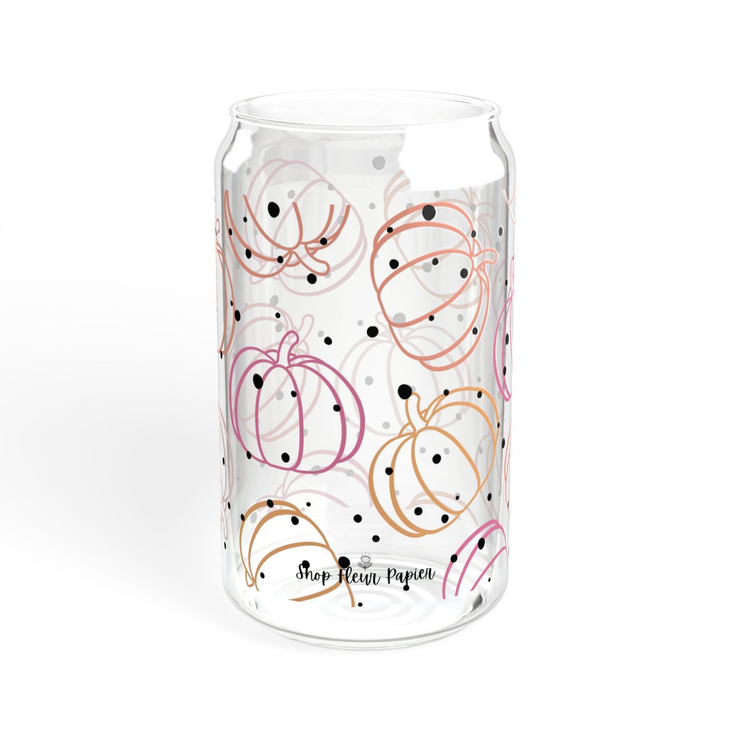 16 oz Cutie Pumpkin Soda Can Tumbler