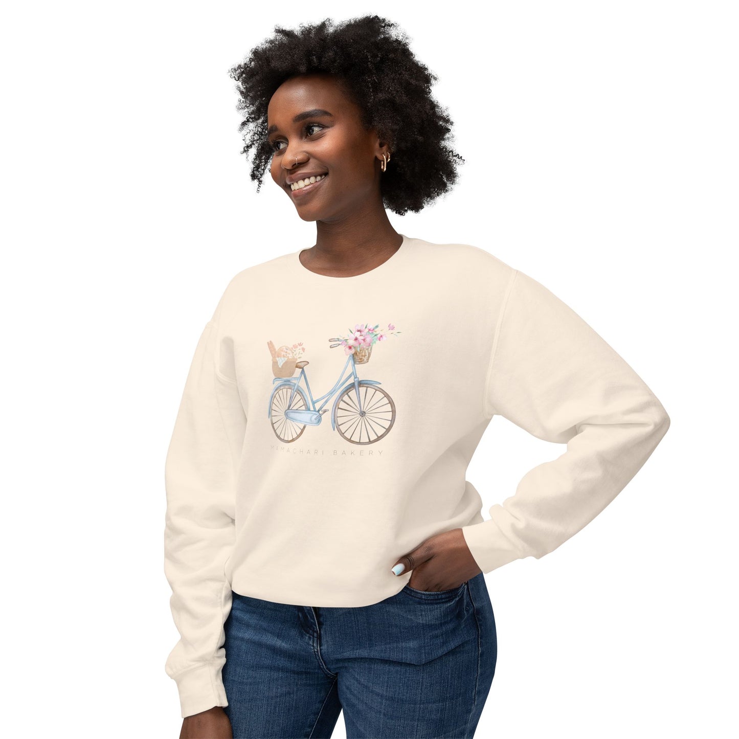 Mamachari Bakery Original Cozy Crewneck Sweatshirt