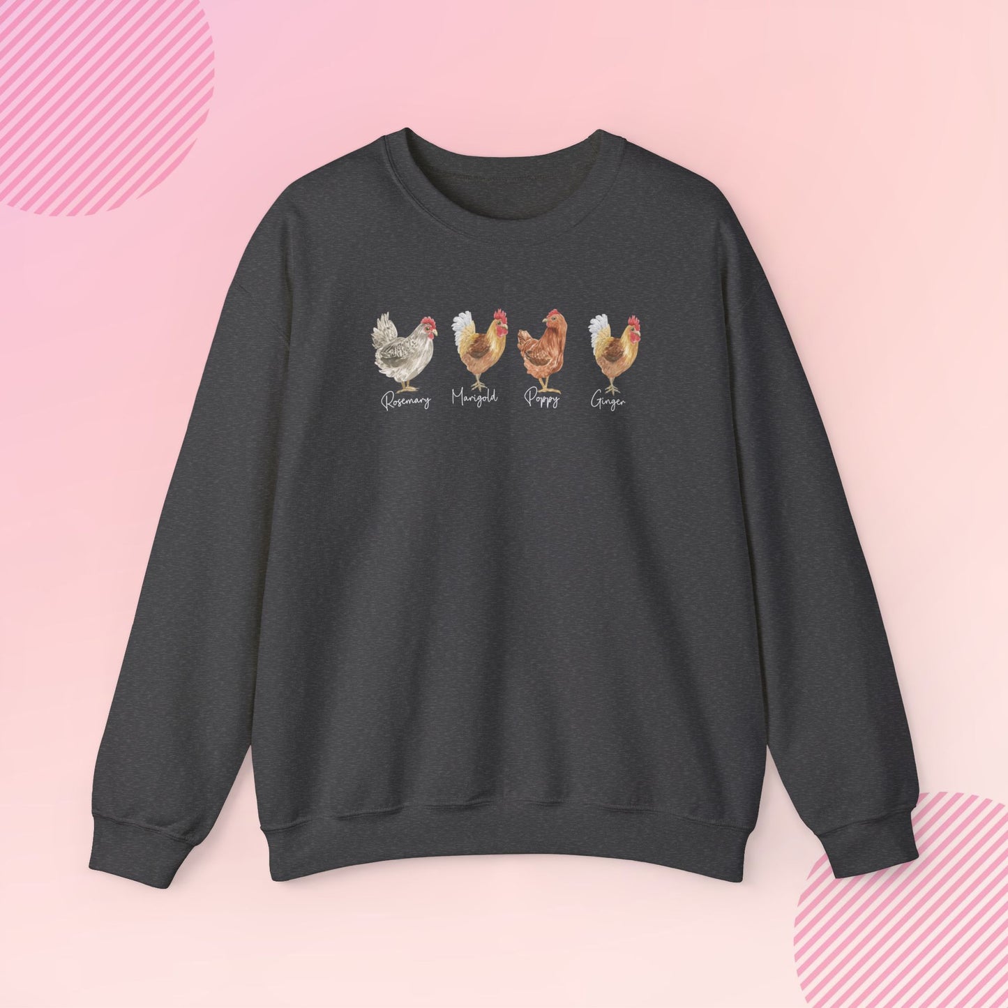 Personalized Chicken Lover Cozy Crewneck Sweatshirt