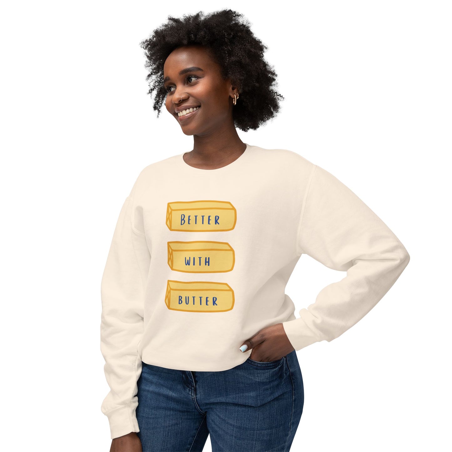 Better With Butter Cozy Crewneck Sweatshirt