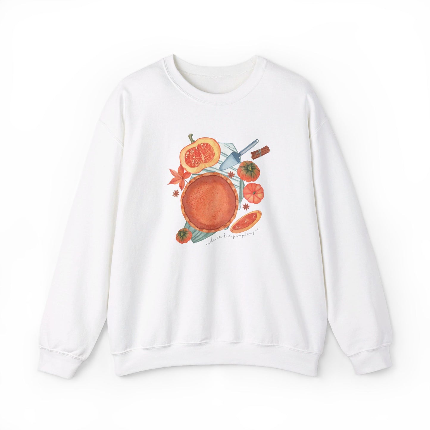 Ride or Die Pumpkin Pie Cozy Crewneck Sweatshirt