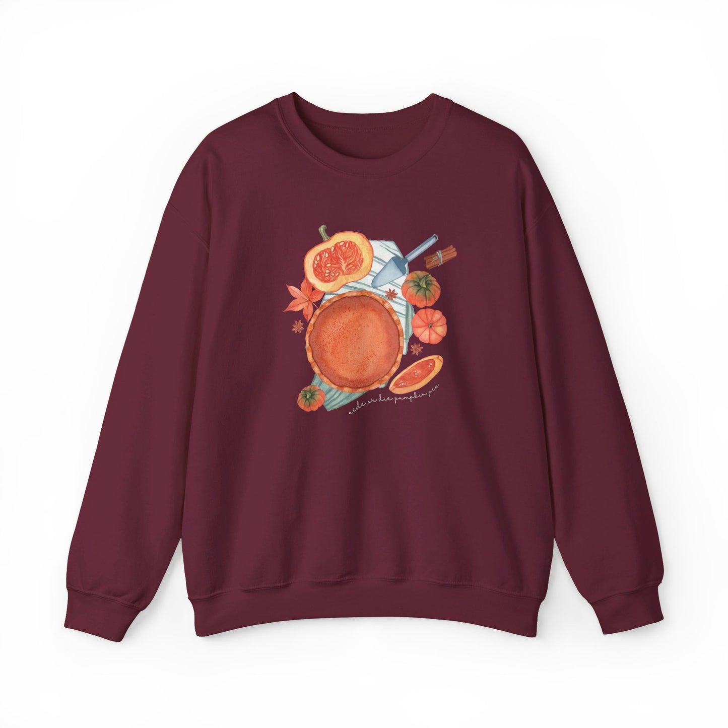 Ride or Die Pumpkin Pie Cozy Crewneck Sweatshirt