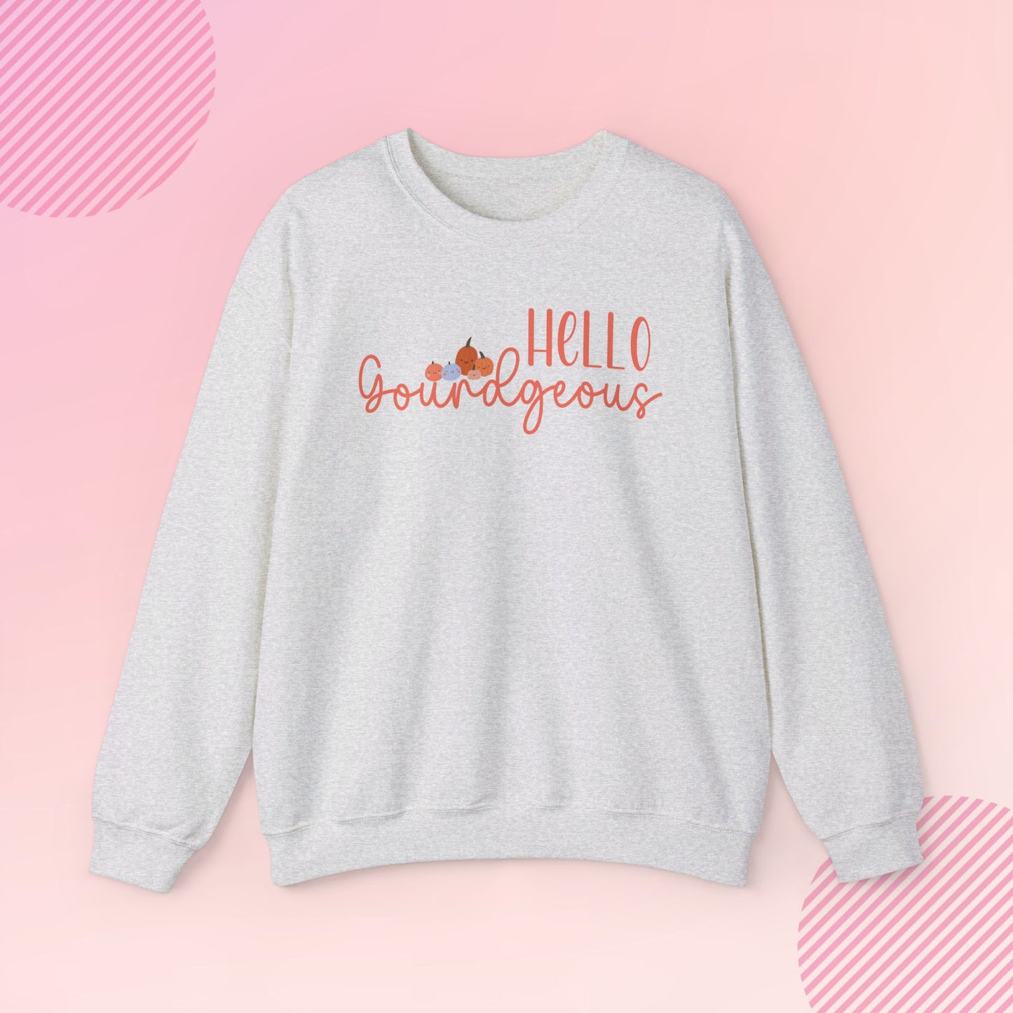 Hello Gourdgeous Cozy Crewneck Sweatshirt