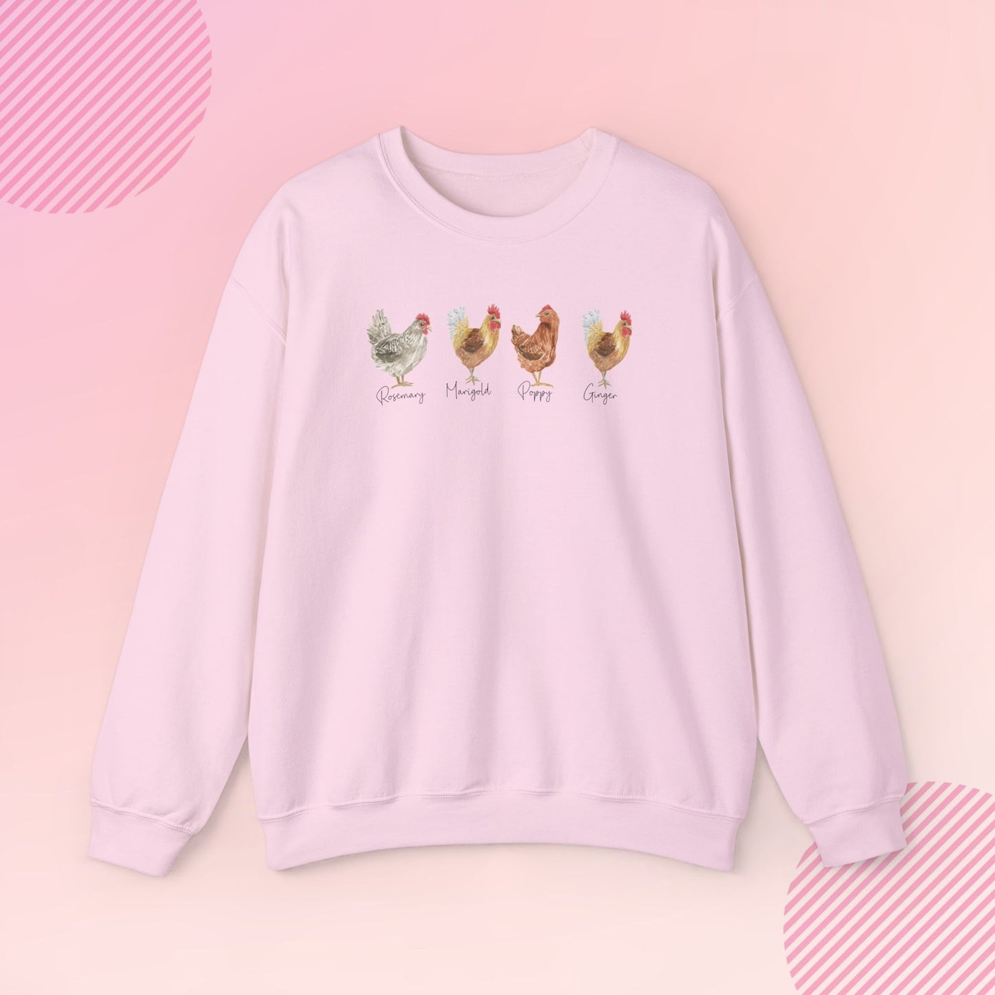 Personalized Chicken Lover Cozy Crewneck Sweatshirt