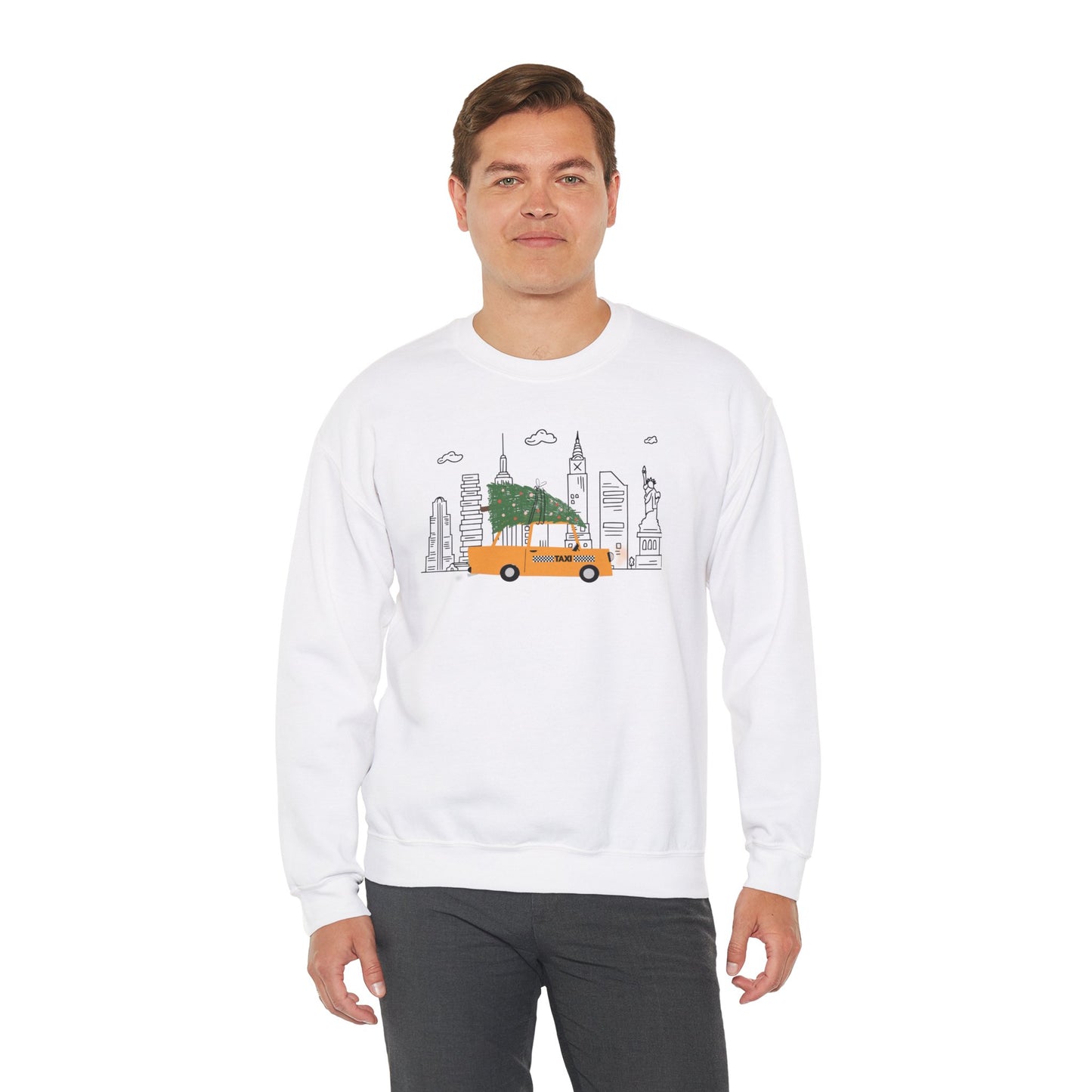 New York City Christmas Cozy Crewneck Sweatshirt