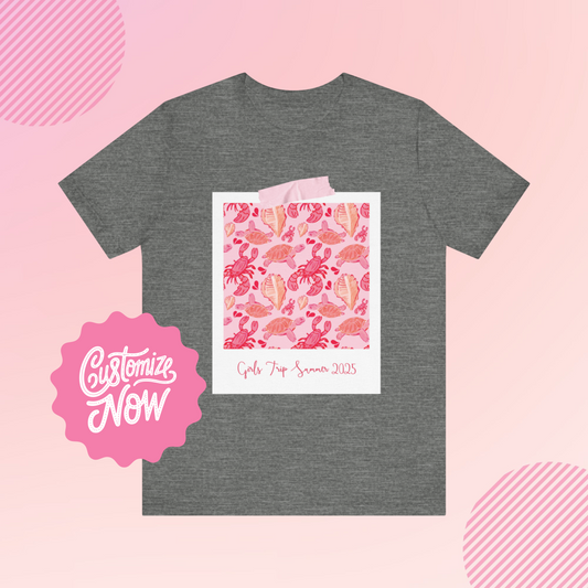 Personalized Seaside Summer Girls Trip Women's Graphic Tee
