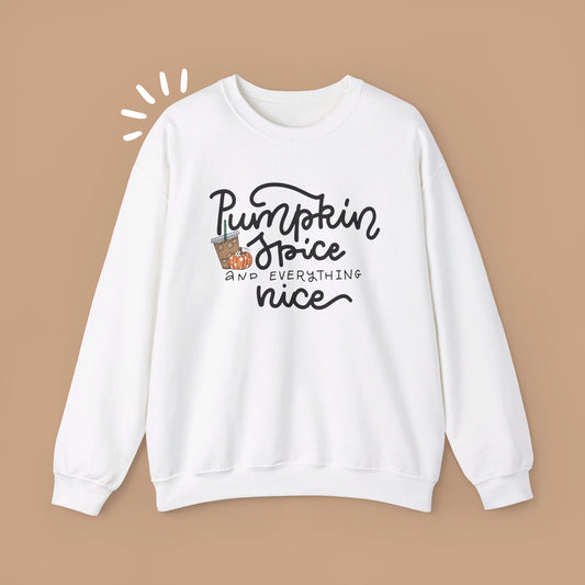 Pumpkin Spice Cozy Crewneck Sweatshirt